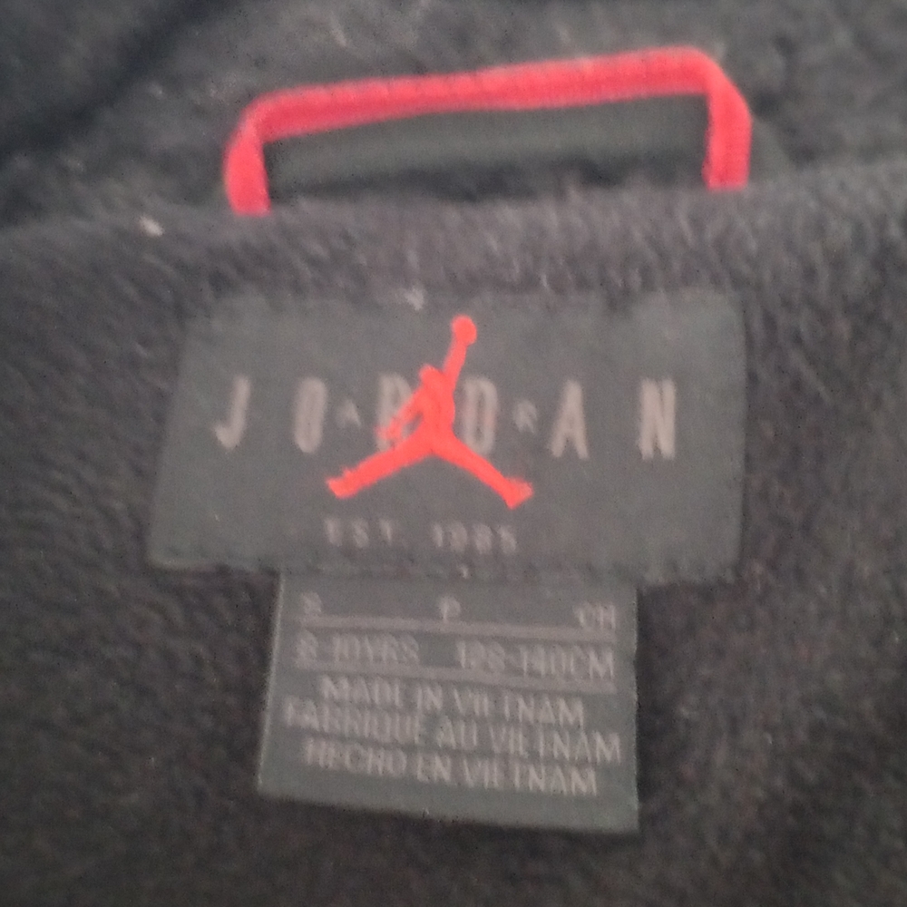 Jordan Black Jacket with Red Accents